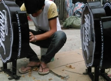 Biển gian hàng Kem Fanny